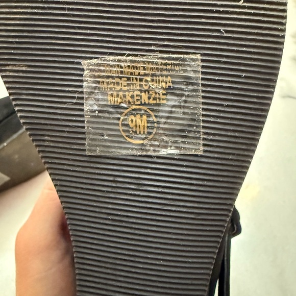 Y-Not? Black Mary Jane Wedge Shoes - Picture 8 of 10